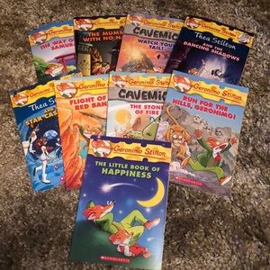 Lot 9 books kids Geronimo Stilton scholastic